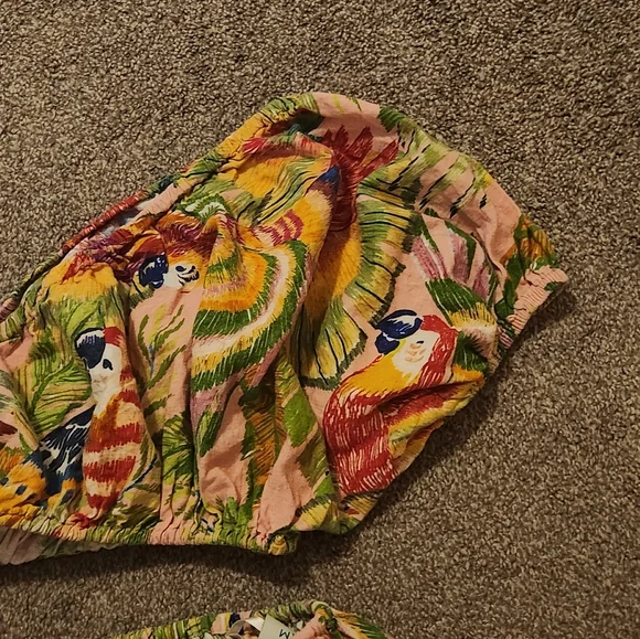 FARM Rio Tropical Parrot One-Shoulder Mini Dress - Picture 12 of 14